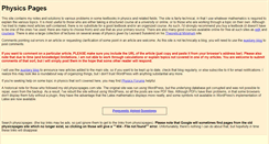 Desktop Screenshot of physicspages.com